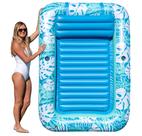 Espreguiçadeira de bronzeamento inflável Aqua Extra Large Teal Palms