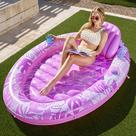 Espreguiçadeira de bronzeamento inflável Pool Float Sloosh para adultos