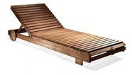 Espreguiçadeira de Madeira para Jardim e Piscina Ipanema ALF010