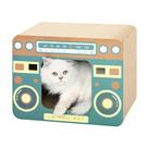 Espreguiçadeira de papelão Cat Scratcher FluffyDream em forma de rádio