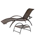 Espreguiçadeira Esteira Ipanema Para Área de Piscina com Mesa de centro Com 7 Regulagens - Pedra Ferro Espreguiçadeira Esteira Ipanema Para Área de Piscina com Mesa de centro Com 7 Regulagens - Pedra Ferro