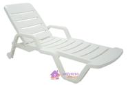 Espreguiçadeira Tramontina Leblon Basic em Polipropileno Branco Espreguiçadeira Tramontina Leblon Basic em Polipropileno Branco
