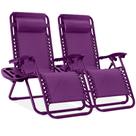 Espreguiçadeira Zero Gravity Best Choice Steel, conjunto de 2 ametistas