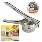 Espremedor Amassador Esmagador de Batata Fruta Legumes Aço Inox Manual 26,5cm x 9cm Cabo Ergonômico