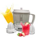 Espremedor De Frutas Laranja Limão Eletrico 2 Bicos Preto 1,2L Bebidas