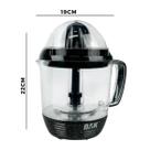 Espremedor De Frutas Laranja Limão Eletrico 2 Bicos Preto 1,2L Eletrodoméstico