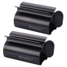 Espremedor de tubos para pasta de dentes XYKEEY, conjunto de 2 metais, preto fosco
