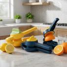 Espremedor Limão Laranja Frutas Manual Giratório Sem Sujeira Cor:2 Unidades