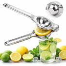 Espremedor Limão Manual 22cm Gourmet Profissional Aço Inox Premium Sucos Drinks Bar Bebidas