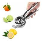 Espremedor Manual P/ Limão Suco Prático Drink Chef Gourmet Aço Inox Maciço