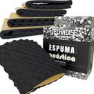 Espuma acustica com cola - technoise - 30 x 90 cm x 23 mm (caixa com 4 folhas)