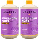 Espuma de banho Alaffia Everyday Shea Lavanda 960 mL, pacote com 2
