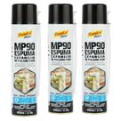 Espuma de Poliuretano 500ml 320g Mundial Prime Kit 3 Peças Expansiva para Vedação