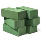 Espuma Floral Audab 6 unidades Blocos Verdes 23x11x7 cm
