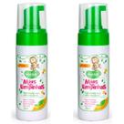 Espuma Higienizadora Mãos Limpinhas Sem Álcool Bioclub 200ml Kit com 2