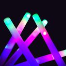 Espuma LED Glow Sticks ColorHome, 24 unidades com 3 modos de suprimentos para festas Espuma LED Glow Sticks ColorHome, 24 unidades com 3 modos de suprimentos para festas