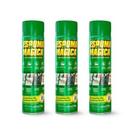 Espuma Mágica Limpa Seco Proauto Spray Lata 400Ml Kit 3 Un