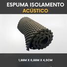 Espuma para Isolamento Acústico Perfilada ou Caixa de Ovo D26 Cinza - 1,88x0,80x4 Espuma para Isolamento Acústico Perfilada ou Caixa de Ovo D26 Cinza - 1,88x0,80x4