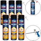 Espuma Tytan Construção 340/500Ml 6Un + Aplicador e Limpador