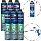 Espuma Tytan Portas Janelas 6 Unidades Com Aplicador E Pistola