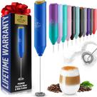 Espumador de Leite Zulay Kitchen FrothMate - Aço Inoxidável Azul/Dourado