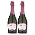 Espumante Moscatel Rosé Cuvée Elit Santa Vita Kit c/2