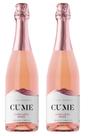 Espumante Natural Moscatel Rosé Cume - Kit com duas garrafas