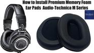 Espumas Almofadas Audio Technica Ath-m50 Th-m50x Ath-m40x Espumas Almofadas Audio Technica Ath-m50 Th-m50x Ath-m40x