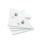 Esquadreta 095 de Aço Com Furo Para Montagens de Portas Jogo Com 4 Peças Mk Esquadreta 095 de Aço Com Furo Para Montagens de Portas Jogo Com 4 Peças Mk