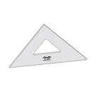 Esquadro Acrilico 2528 - 45 Graus - 28cm Trident Esquadro Acrilico 2528 - 45 Graus - 28cm Trident