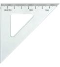 Esquadro Acrílico Desetec Com Escala 60 12cm 1612 - Trident Esquadro Acrílico Desetec Com Escala 60 12cm 1612 - Trident