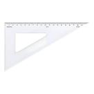 Esquadro Acrílico Desetec Trident 21cm 30/60/90º Mod 1621