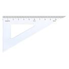 Esquadro Acrílico Desetec Trident 60 12cm com Escala Mod 1612