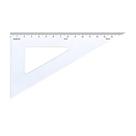 Esquadro Acrílico Desetec Trident 60 16cm com Escala 1616 Esquadro Acrílico Desetec Trident 60 16cm com Escala 1616