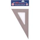 Esquadro Acrílico Desetec Trident sem Escala 30 /60/ 90 26cm Mod 4626