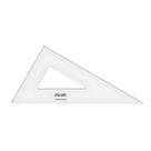 Esquadro Acrílico Desetec Trident sem Escala 30/60/90 28cm Mod 2628 Esquadro Acrílico Desetec Trident sem Escala 30/60/90 28cm Mod 2628