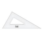 Esquadro Acrílico Desetec Trident sem Escala 30/60/90 32cm Mod 2637 Esquadro Acrílico Desetec Trident sem Escala 30/60/90 32cm Mod 2637