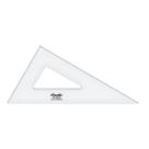 Esquadro Acrílico Desetec Trident sem Escala 30/60/90 42cm Mod 2642 Esquadro Acrílico Desetec Trident sem Escala 30/60/90 42cm Mod 2642