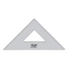 Esquadro Acrílico Desetec Trident sem Escala 45/45/90 28cm Mod 4528