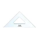 Esquadro Acrílico Desetec Trident sem Escala 45/45/ 90 37cm Mod 2537