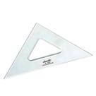 Esquadro Acrílico Desetec Trident sem Escala 45/45/90 42cm Mod 2542