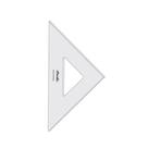 Esquadro Acrílico Trident 28cm 45/90 Sem Escala 2528