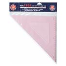 Esquadro de Acrílico com Escalas 45/45/90 32cm Desetec Trident - 1532