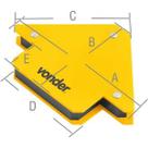 Esquadro magnético 10 kgf para soldador