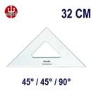 Esquadro Sem Escala 2532 45/45/90 32cm Trident