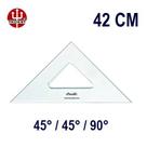 Esquadro Sem Escala 2542 45/45/90 42cm Trident
