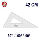 Esquadro Sem Escala 2642 30/60/90 42cm Trident