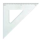 Esquadro Trident Acrílico 32cm 45/45/90 com Escalas 1532