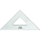 Esquadro Trident Acrílico 32cm 45/45/90 Sem Escalas 2532