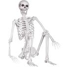 Esqueleto de Halloween Kukooka 165 cm de juntas móveis realistas